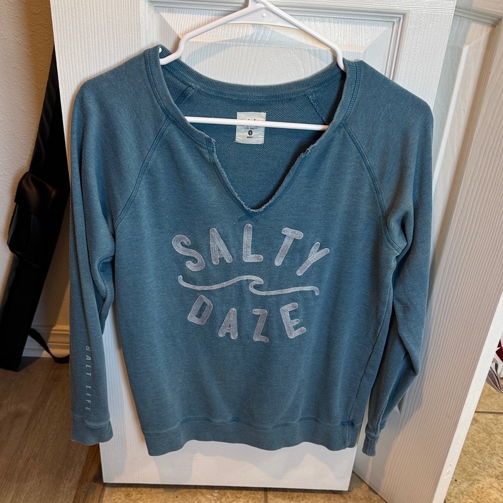 Salt Life Blue Knit Top